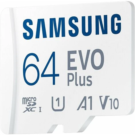 Carte Mémoire MicroSD Evo Plus 64 Go SDXC U1 Classe 10 A1 130 Mo/s Avec Adaptateur Version 2021 (MB-MC64KA/EU) 4 Carte Mémoire MicroSD Evo Plus 64 Go SDXC U1 Classe 10 A1 130 Mo/s Avec Adaptateur Version 2021 (MB-MC64KA/EU) – Image 2